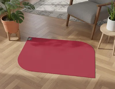 Produktbild von SANOZOO® - Napfunterlage Blatt -  Futtermatte in Rot 40 x 60 cm