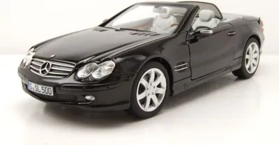 Produktbild von Norev 183840 Mercedes SL 500 R230 2003 schwarz 1:18