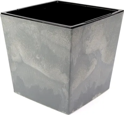 Obrázok produktu pre Kvetináč NURBI CUBE BETON EFFECT tmavosivý 24 cm