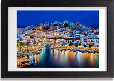 Produktbild von Bild 30x20 MDF-Rahmen, Wandkunst Kreta Griechenland