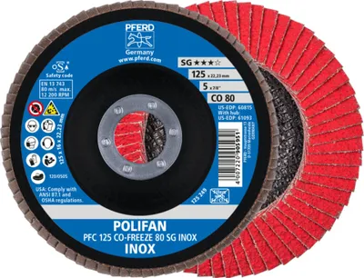 Produktbild von PFERD 67712580, 12,5 cm, 2,22 cm, 12200 RPM, 80 g, 10 Stück(e)