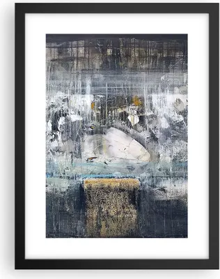 Produktbild von Gerahmtes Poster - Schwarzer Rahmen - Abstraktion modern - 30x40 cm - Wand Bild - Wanddeko - Wandbilder - Kunstposter - Wandposter - Bilderrahmen - Bilder - Kunstdruck - Wandbild - P2BPA30x40-3474