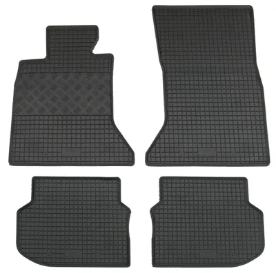 Gummifußmatten Set 4-teilig für 5er BMW F10 / F11 (3/2010-9/2013), schwarz