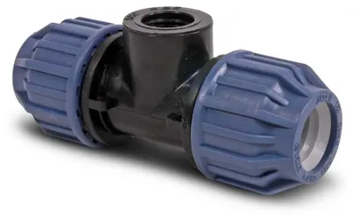 Produktbild von Jason PP T-Stück 90° PP 25 mm x 1/2" x 25 mm 16 bar