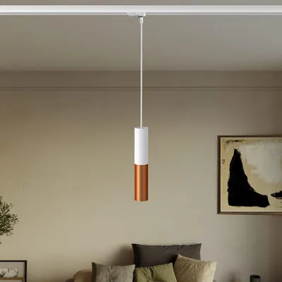 Immagine prodotto di Creative Cables - Lampada a sospensione per binari con doppio paralume Tub-E14 -lampadina non inclusa