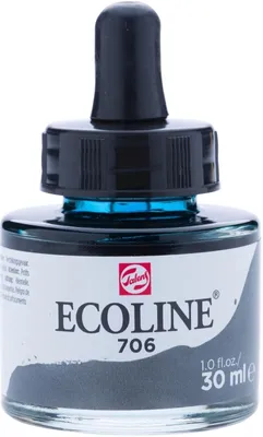 Produktbild von Ecoline Aquarellfarbe 30 ml Deep Grey