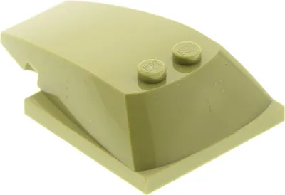Produktbild von 1x Lego Dachstein 6x4x1 olive grün Keil Schräg Stein Chima 70006 6016486 93591
