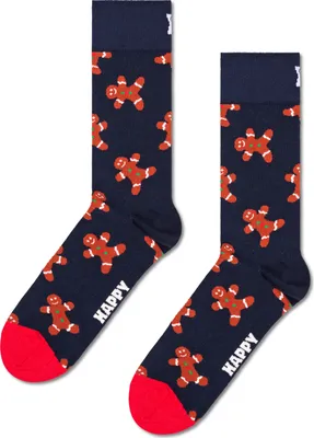 Produktbild von Happy Socks Gingerbread Man Half Lange Socken Blau EU 41-46 Mann Blau EU 41-46