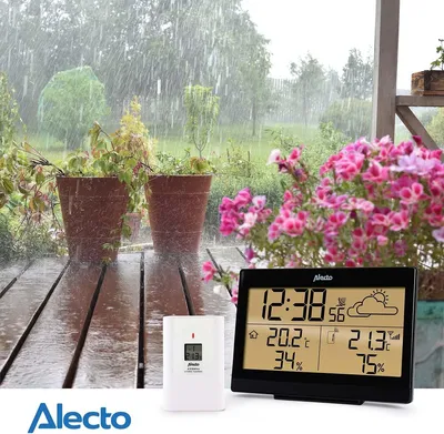 Obrázek produktu pro Alecto WS-2300, Černá, Bílá, Vnitřní teploměr, Venkovní teploměr, Teploměr, Teploměr, F, °C, 50 m