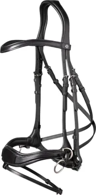 Produktbild von Trust Equestrian Trense Falsterbo T-Motion Englisch Kombiniert Zaumzeug Schwarz/Silber Full