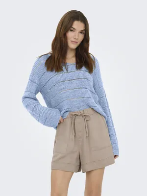 Produktbild von ONLY ONLPAMELA LS V-NECK PULLOVER CC KNT Soft Chambray S