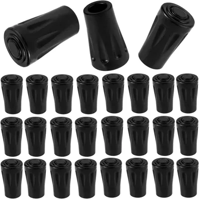 Obrázek produktu pro Gumové koncovky na turistické hole, protiskluzové, 24 kusů, 11 mm, vhodné pro Nordic walking
