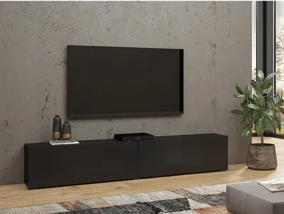 Immagine prodotto di Mobile TV 180cm collezione EVA. Colore nero e quercia.