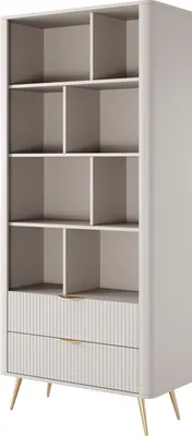 Obrázok produktu pre Regál, béžový, 88,2 x 193,8 x 38 cm