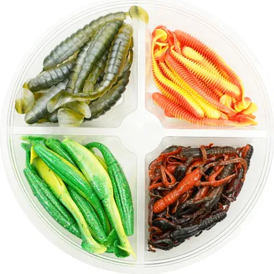 Produktbild von Fish-Xpro Softbait-Set – Zander & Barsch – 5 bis 10 cm +/- 60 Stück