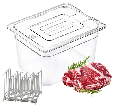 Sous-Vide-Garcontainer 11 L, Niedertemperatur-Slowcooker mit Deckel