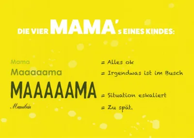 Produktbild von Postkarte "Die vier Mama's eines Kindes ..."