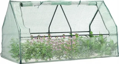 Produktbild von Mini Gewächshaus Balkon Gartentunnel Kunststoff Saatbeet Tomate 180X92X90