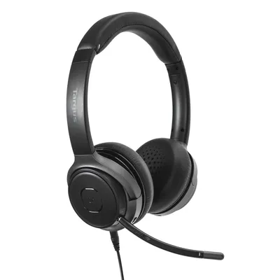Produktbild von Targus AEH104GL - Headset - On-Ear - konvertierbar - Bluetooth - kabellos, kabelgebunden - 3,5 mm Stecker - Geräuschisolierung - Schwarz