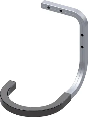 Produktbild von coaxis®-Wand- und Decken-Fahrradhaken, gummiert 150 x 150 x 120 mm schwarz