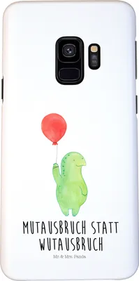Produktbild von Mr. & Mrs. Panda Samsung Galaxy S9 Handyhülle Schildkröte Luftballon - Weiß - Geschenk, Schildkröten, Handy Schutzhülle, Smartphone Hülle, Motivationsspruch, Cover