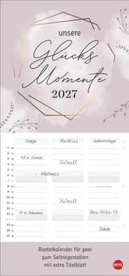 Produktbild von Kreativ-Planer für zwei Glücksmomente 2027
