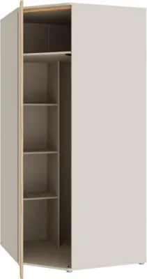 Image de Armoire d'angle - WEXLIN -Reproduction Sable - 1 porte battante - L92,2 x P92,2 x H193,7 cm