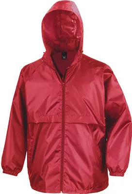 Image de Veste coupe-vent pour hommes Result Core, imperméable BC897 (2XL) (Rouge)