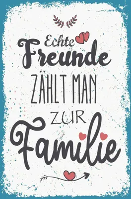 Produktbild von vianmo Holzschild 30x20 cm Echte Freunde zählt man zur Familie