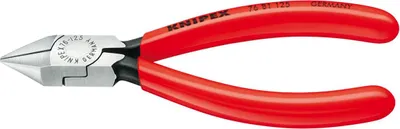 Obrázek produktu pro Boční kleště na elektroniku se špičatou čelistí, 125 mm, leštěné, KNIPEX | 4003773040644