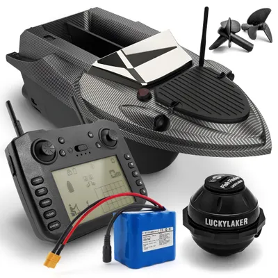 Zdjęcie produktu dla Łódka Zanętowa Flytec V080 Echosonda GPS Podajnik 3kg Bateria 20Ah 15km/h