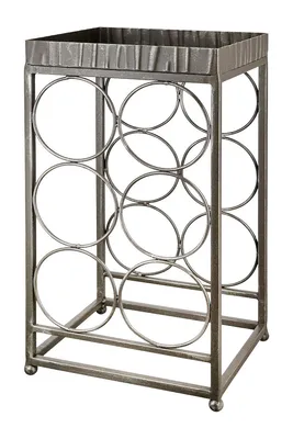 Image de GILDE Weinregal, rechteckig, "Albany", Metall, bronzefarben, , L. 20 cm, B. 23 cm, H. 42 cm 74123