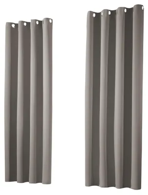 Imagen del producto de Juego de 2 cortinas opacas con ojales