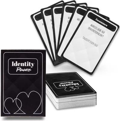 Produktbild von Personality Spiel Identity Paar Edition - Romantisches Kartenspiel für Paare zum Kennenlernen, Mitbringspiel und Reisespiel für Verliebte