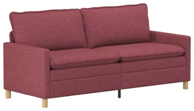 Obrázek produktu pro vidaXL Pohovka vínově červená 196 x 81 x 87,5 cm látková
