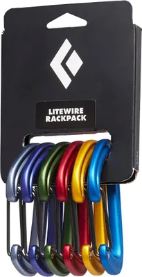 Produktfoto des Litewire Rackpack von Black Diamond; bestehend aus mehreren bunten Schnappkarabinern.