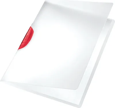 Image de Leitz 41750025 Klemmmappe ColorClip A4 PP rot