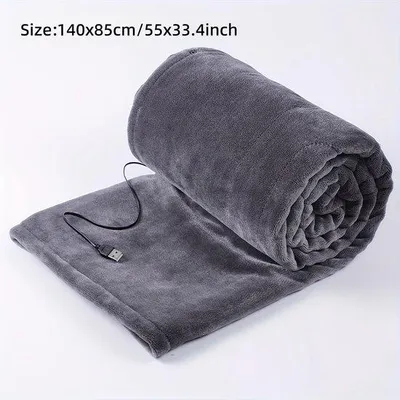 Immagine prodotto di Coperte elettriche riscaldanti, 5 V, per un letto, adatte per bambini, coperte elettriche riscaldanti da 5 V, per il letto, nere