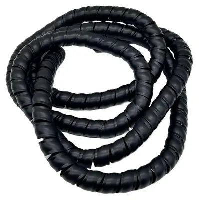 Image de Manchon d'organisation de câbles en spirale - Protection pour câbles - Noir - Diamètre intérieur 45 mm