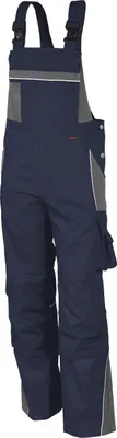 Produktbild von Qualitex Latzhose "PRO", Größe: 48, Farbe: marine/grau