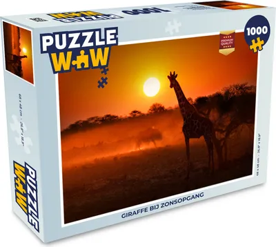 Obrázek produktu pro MuchoWow MuchoWow® Puzzle 1000 ks Žirafa - Slunce - Savannah
