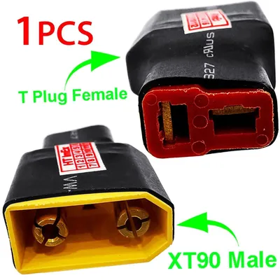 Produktbild von LiPo RC Adapter: XT90 Stecker (m) auf T-Dean Buchse (w)