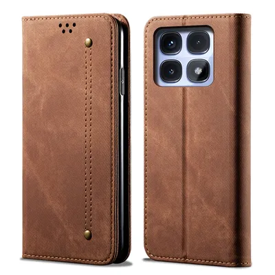 Obrázek produktu pro Pouzdro pro Xiaomi Redmi K70 Ultra, Kožené Peněženkové Pouzdro s Magnetickým Uzavíráním a Stojánkem hnědé