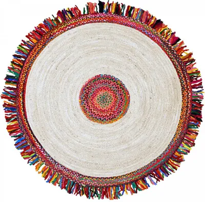 Produktbild von JT SATCH runder Teppich, handgefertigter Jute-Teppich