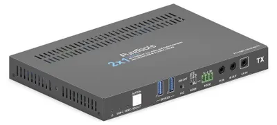Produktbild von PureLink HDBT 3.0 PT-HDBT-1021KVM-TX 2x1 18Gbps KVM Transmitter USB-C 100W PD