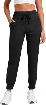 Imagen del producto de Pantalones de chándal para mujer, con forro de polar, talla M, impermeables, para deporte y tiempo libre