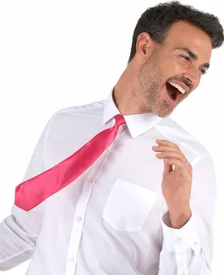 Produktbild von Krawatte Kostümaccessoire neonpink - Einheitsgröße
