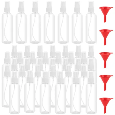 40er-Pack 100 ml Sprühflaschen aus Kunststoff, klar, nachfüllbar
