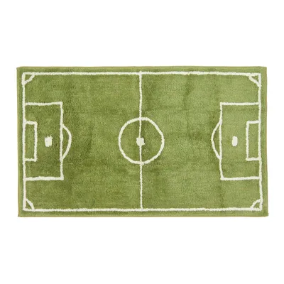 Produktbild von HOMESCAPES Kinderteppich Fussballfeld 100% Baumwolle
