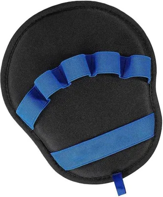 Productafbeelding van Ontharingshandschoen - Vachtverzorging - Huisdier haarvrij - Herbruikbaar en wasbaar - 22 x 18.5 cm - Blauw
